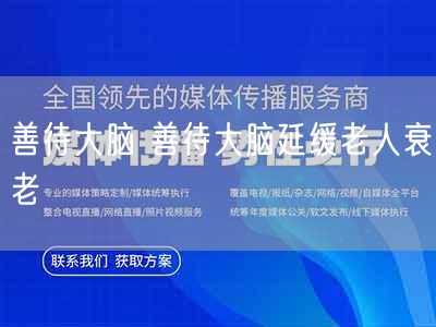 善待大脑 善待大脑延缓老人衰老